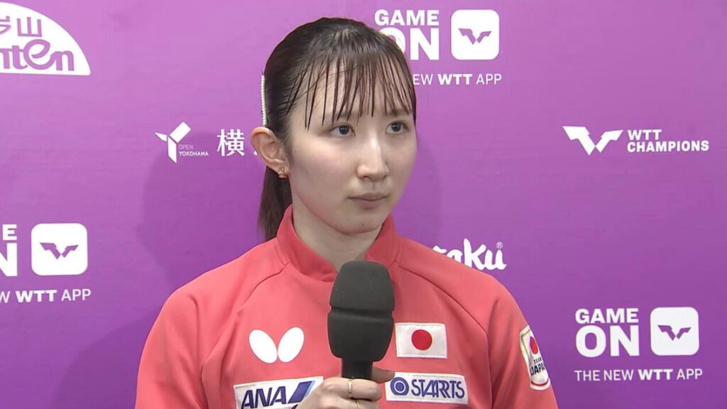 卓球女子シングルス 早田ひな選手が勝利 張本美和戦のメディカルタイムアウトを巡る議論 大会主催者が見解示す