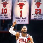 NBAブルズで長年活躍を遂げたデリック・ローズの「背番号1番」永久欠番