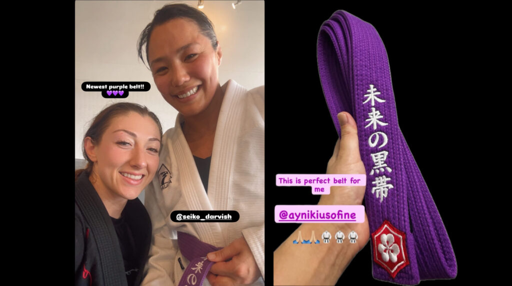 元レスリング世界女王・山本聖子さんが柔術の紫帯へ昇格 夫ダルビッシュ有へ感謝の言葉