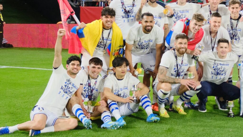 久保建英選手 悲願のプロ初タイトル 激闘PK戦制し歓喜「やっと勝てた」　ソシエダが6年ぶり国王杯制覇