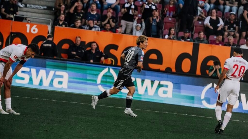 堂安律選手 途中出場で同点弾 右足一閃で今季5点目 フランクフルトは敵地ドローに貢献