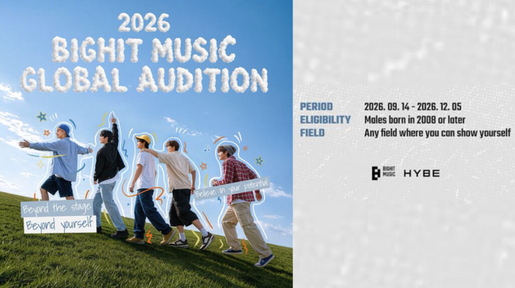 BTS輩出のBIGHIT MUSICが世界15地域でオーディション 2008年以降生まれの男性が対象、東京・大阪でも開催へ