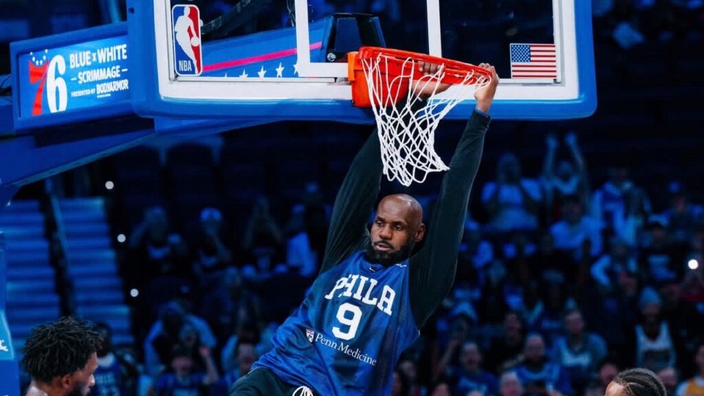 NBA レブロンがシクサーズで初公開実戦！ 約1万人熱狂 エンビードとの再共演も実現「2024年よりずっと健康」